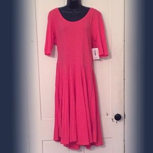 LuLaRoe Nicole, Solid Hot Pink, 2XL, NWT